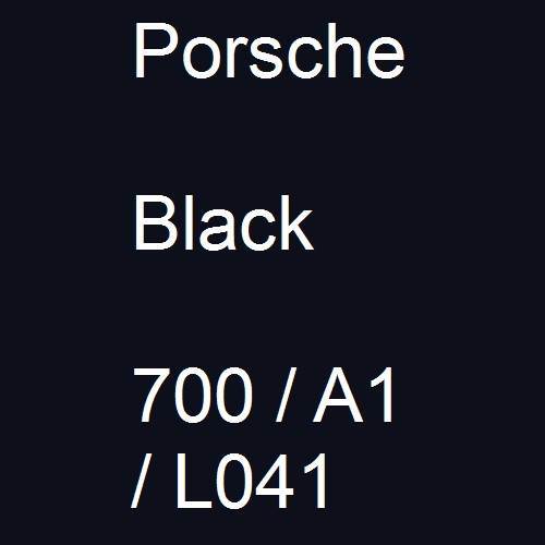 Porsche, Black, 700 / A1 / L041.